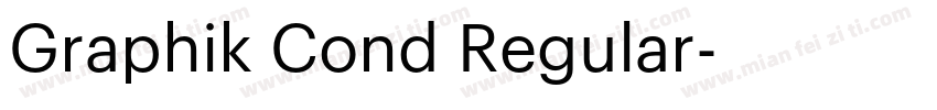 Graphik Cond Regular字体转换